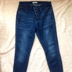 Madewell 10" High-Rise Skinny Jeans Size 30